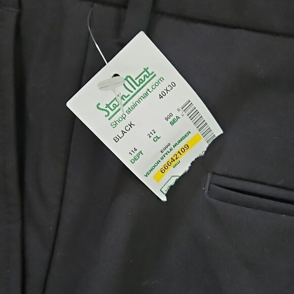 Nautica's Men's Black Dress Pants - Picture 3 of 7